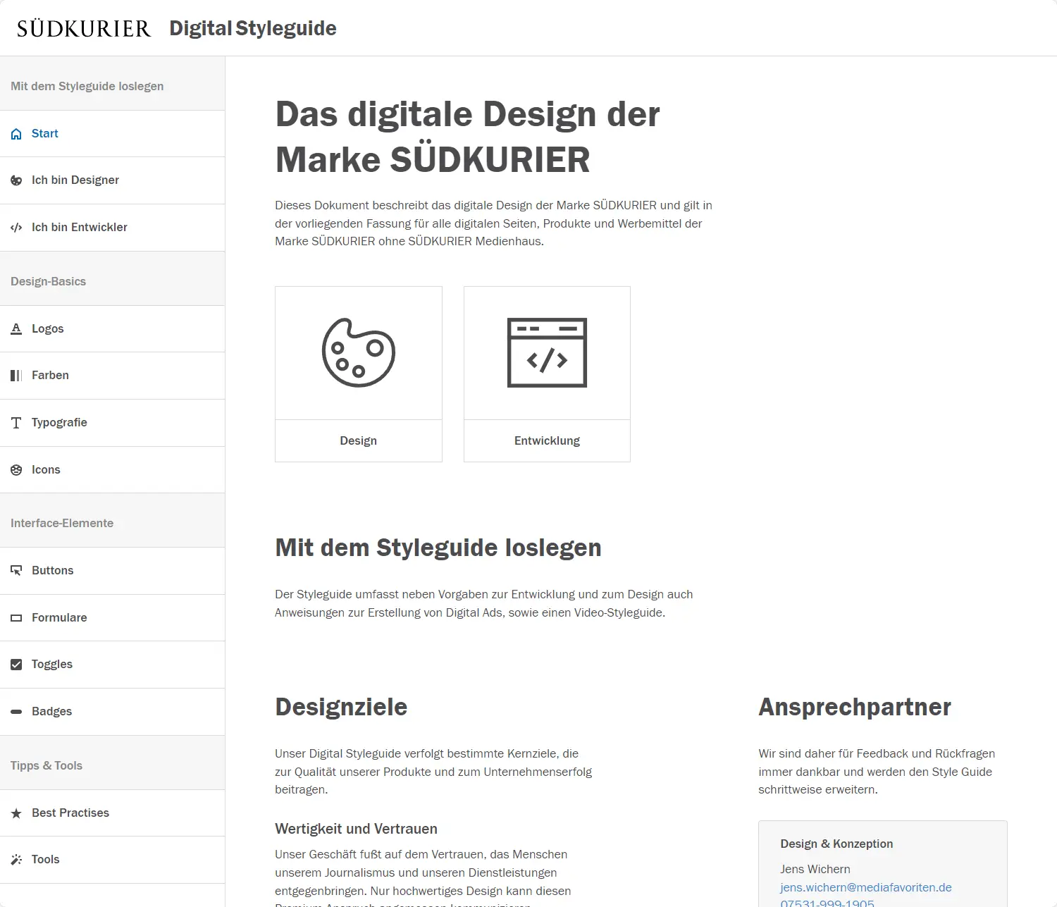 Digital Styleguide